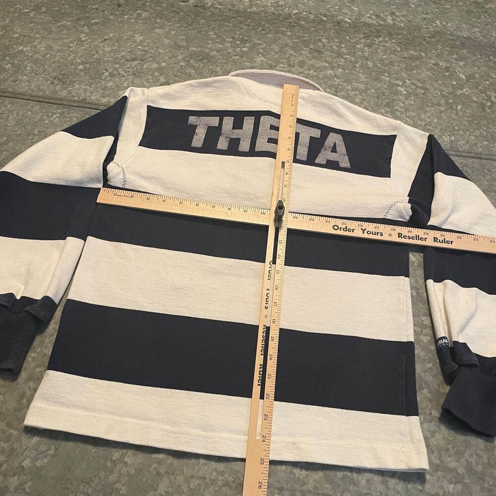 Vintage Kappa Alpha Theta Embroidered Crest Patch Rugby Shirt Small Coat Of Arms - Picture 11 of 13